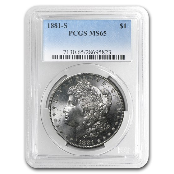 1881-S Morgan Dollar MS-65 PCGS 1881-S Morgan Dollar MS-65 PCGS
